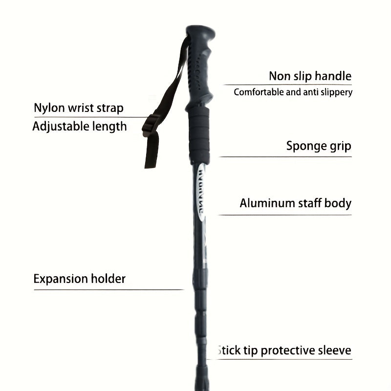 Ultralight Telescopic Trekking Pole Portable and Adjustable Walking Stick