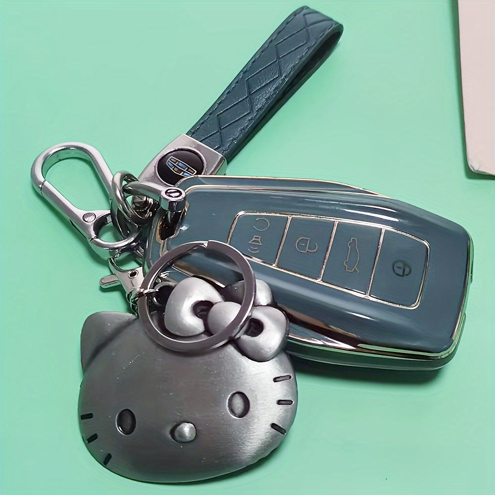 Kitty Large Pendant Keyring Exaggerated Style Animation Peripherals For Car