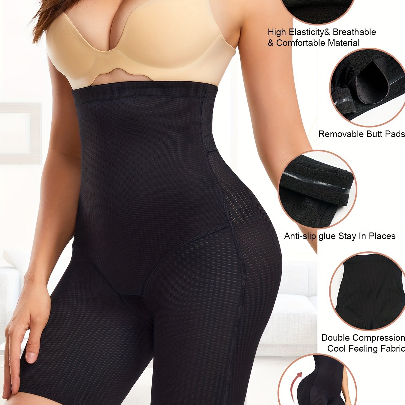 High Waist Shaping Shorts Tummy Control Compression Butt Lifting Underwear