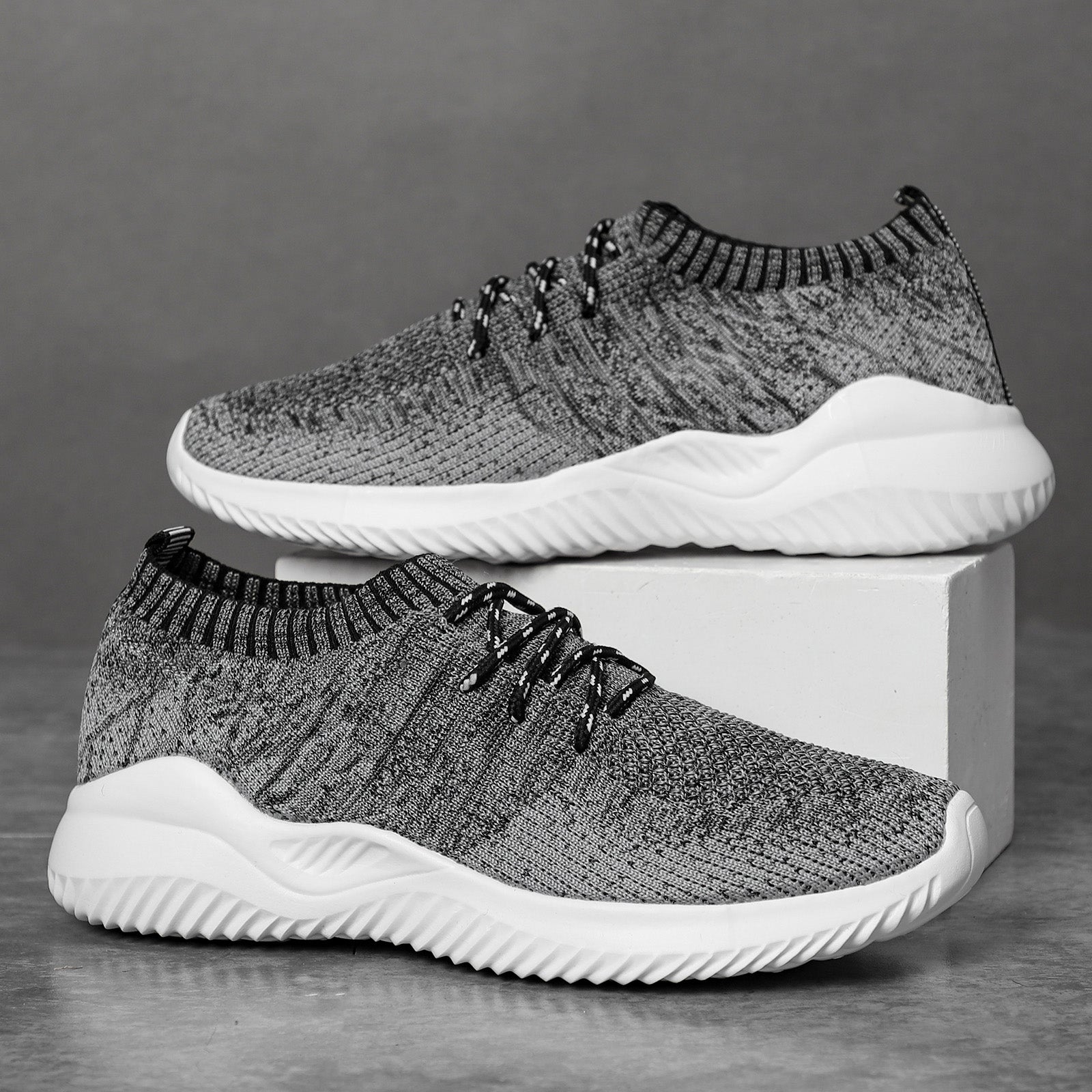 Men's Breathable Walking Sneakers Mesh Shoes For Running