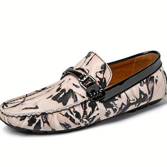 Men's Camo Loafers PU Shoes Soft Sole