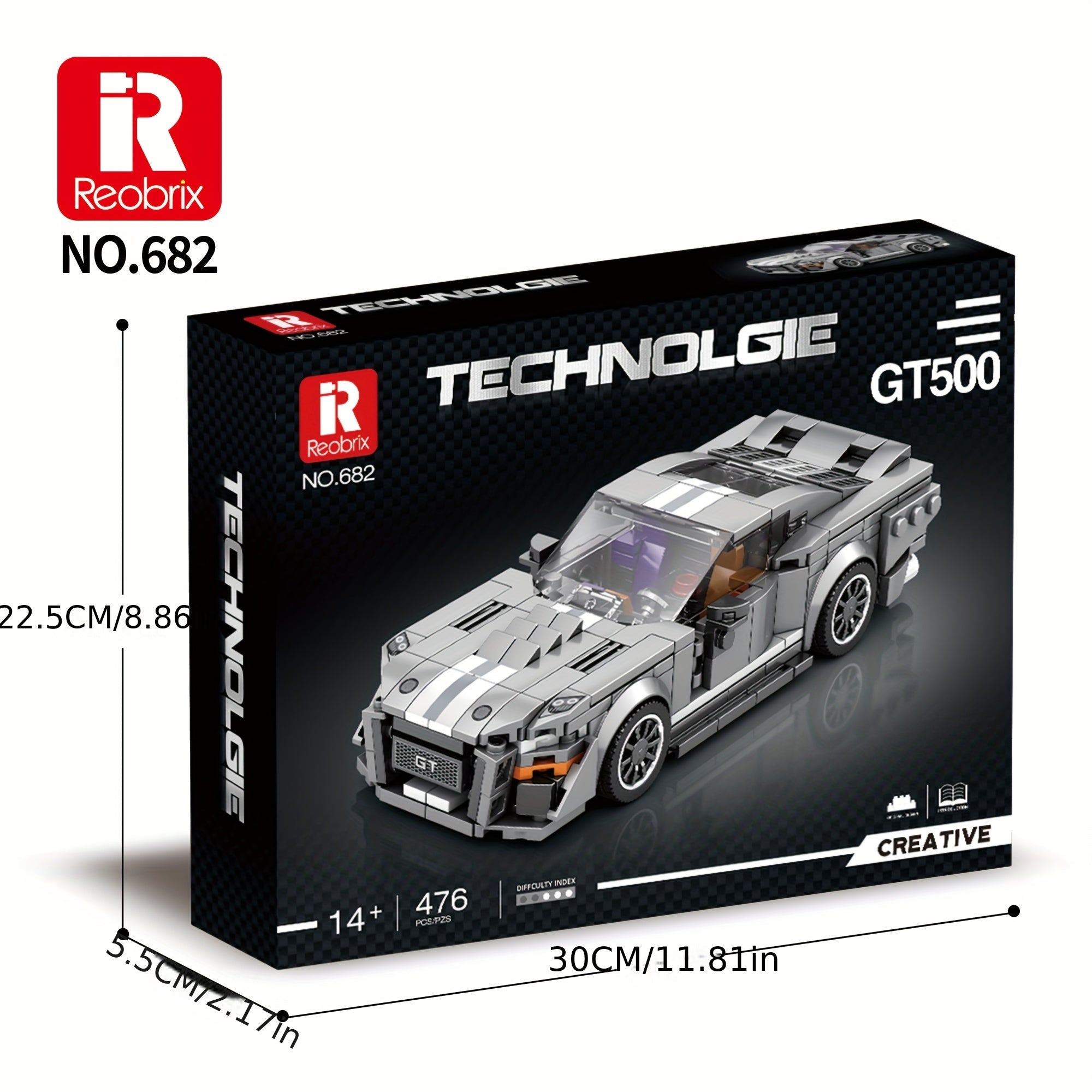 Reobrix Sports Car Model Collection Building Block Toy For Kids