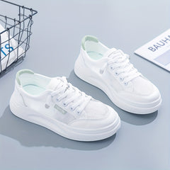 Women's Mesh Platform Sneakers Low Top Casual Skate Shoes