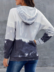 Tie Dye Kangaroo Pocket Hoodie Casual Long Sleeve Hoodie Sweatshirt