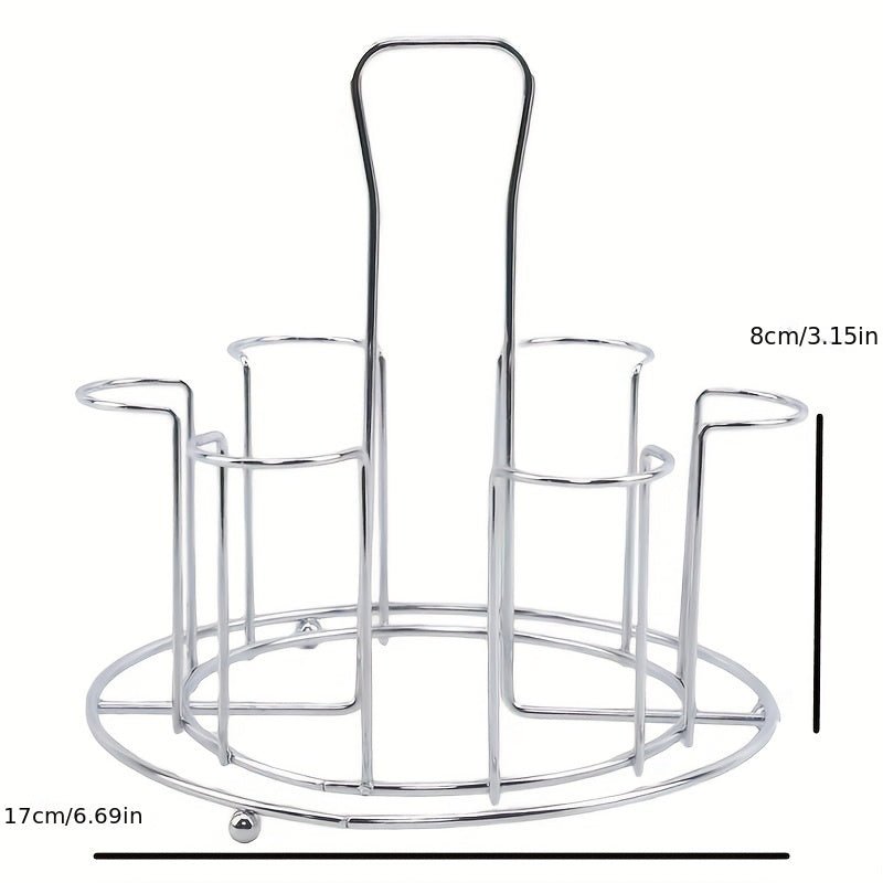 Metal Glass Cup Storage Rack Draining Drying Organizer Stand Bar for Mug Cups