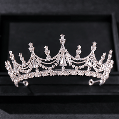 Rhinestone Princess Tiara Crystal Headbands Wedding Party