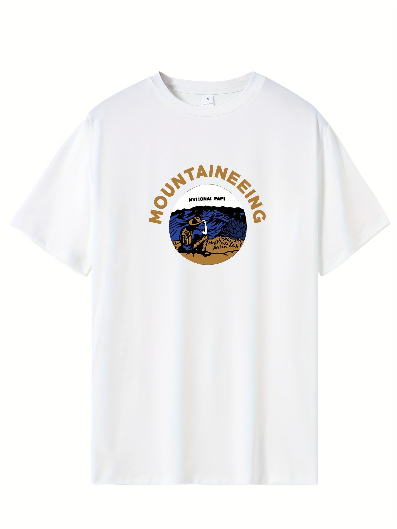 Men's Casual Printed Round Neck Tee Shirt For Summer