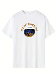 Men's Casual Printed Round Neck Tee Shirt For Summer