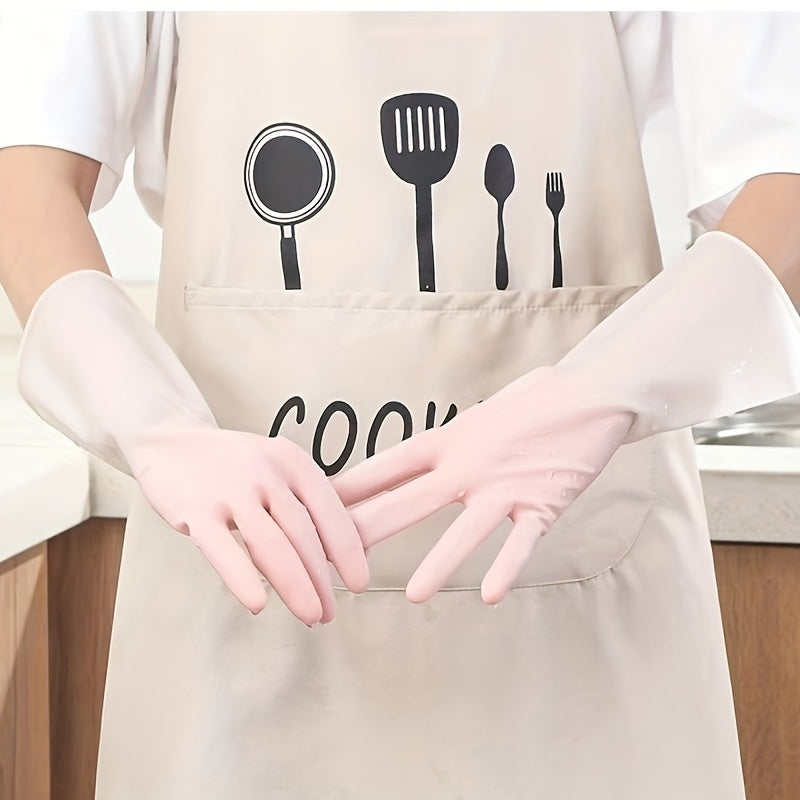 Stylish Gradient Latex Gloves for Home Cleaning