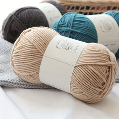 2pcs Thick Yarn Balls for DIY Crochet & Knitting Scarves Hats Gloves