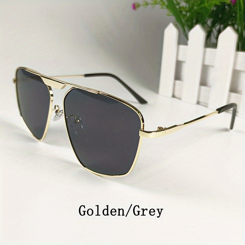 Irregular Sun Protection Glasses Polarized Copper Alloy Men Women