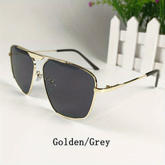 Irregular Sun Protection Glasses Polarized Copper Alloy Men Women