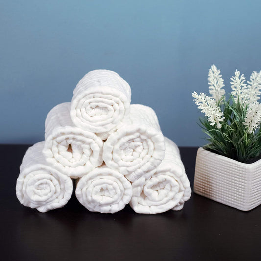 6 Pack Muslin Burp Cloths Baby Burp Clothes Burp Rags For Boy Girls Muslin Bibs