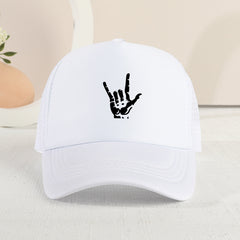 Children's Hand Pattern Mesh Baseball Cap