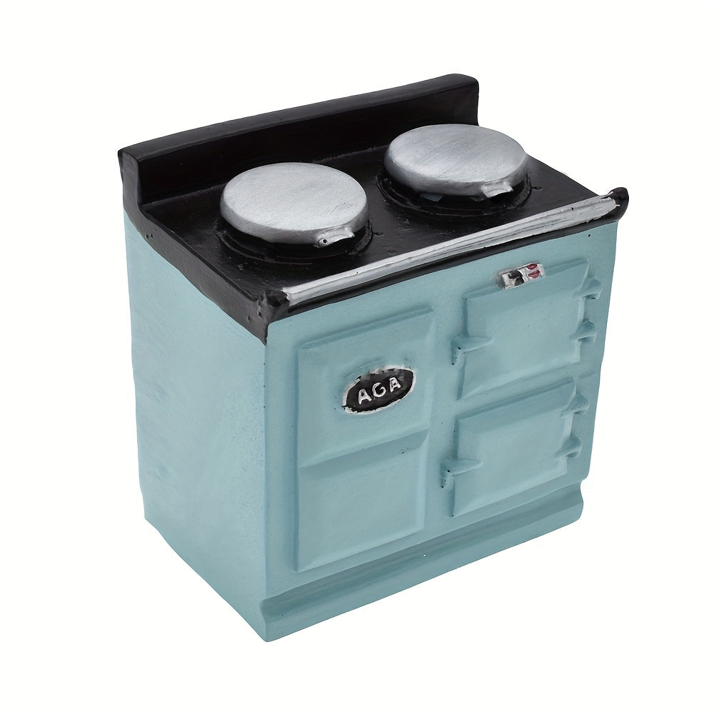 1:12 Scale European Gas Stove Mini Stove Dollhouse Kitchen Accessory in Red