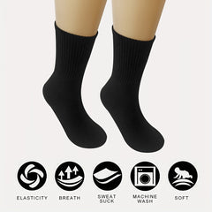 6 Pairs Men's Thin Soft Dress Socks Business Casual