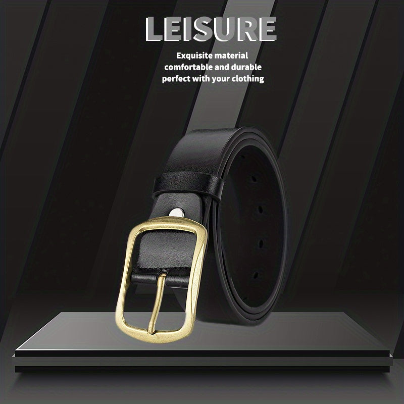 Men's PU Leather Belt Unisex Decorative Accessories for Pants Jeans