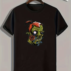 Cartoon Print Men's Graphic T shirt Casual Comfy Tees For Summer
