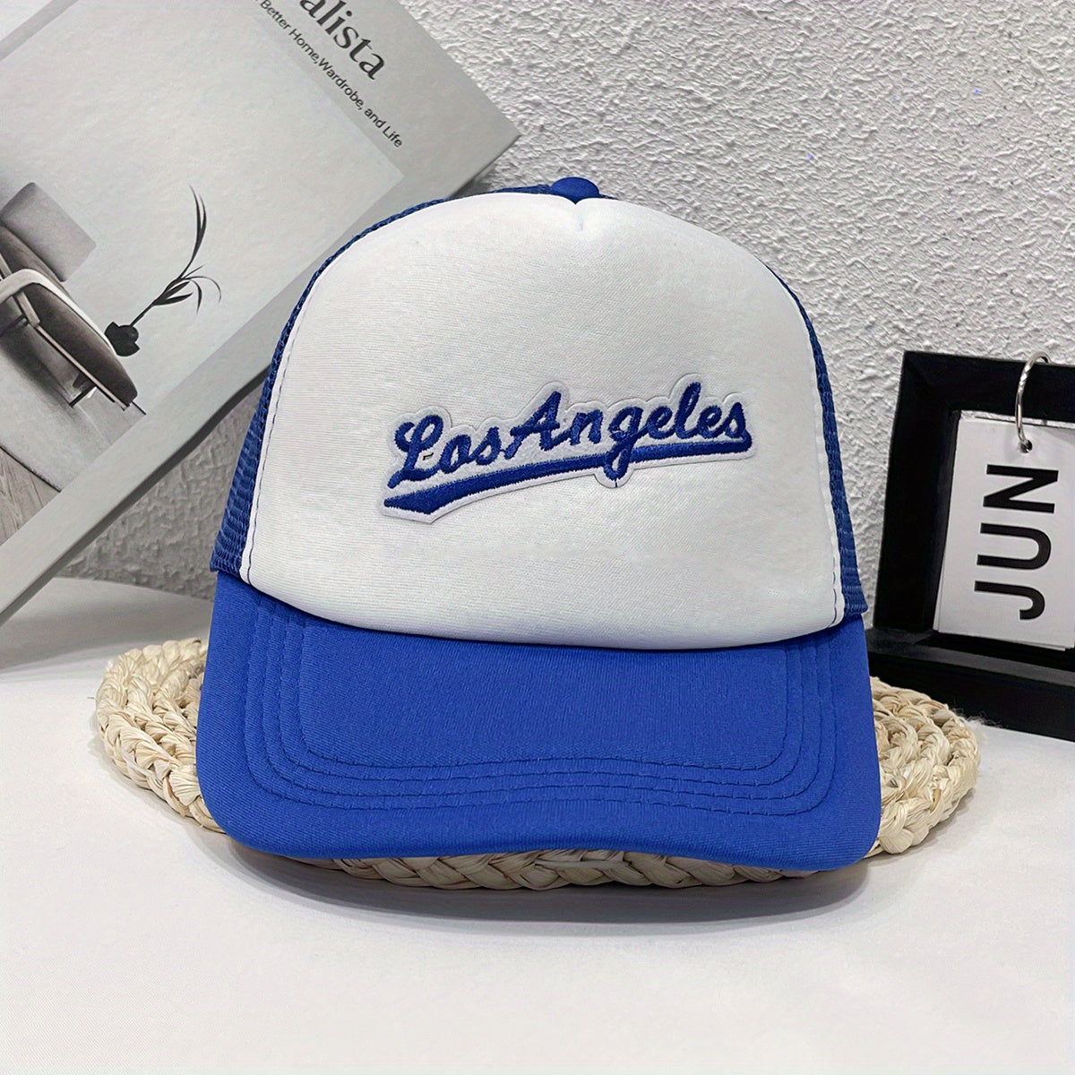 Los Angeles Embroidered Mesh Cap Trucker Hat