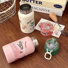 304 Stainless Steel Insulated Water Cup with Straw