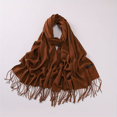 Warm Tassel Scarf Cashmere Neck Wrap