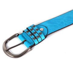 Women's PU Leather Belt Beaded Studded Punk Style