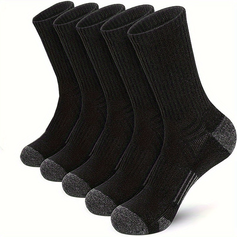 Men's Mid Crew Sport Socks - Breathable & Sweat Absorbing