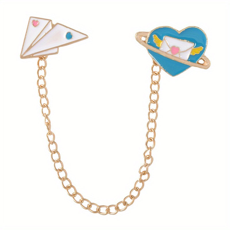 Rabbit Eating Carrot Alloy Brooch for Shirt Bag Decoration