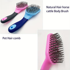 1pc Horse Hair Comb Non slip Horse Tail Comb Cleaning Brush
