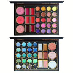 58 Colors Eyeshadow Palette Matte Satin Glitter Finish Makeup Set
