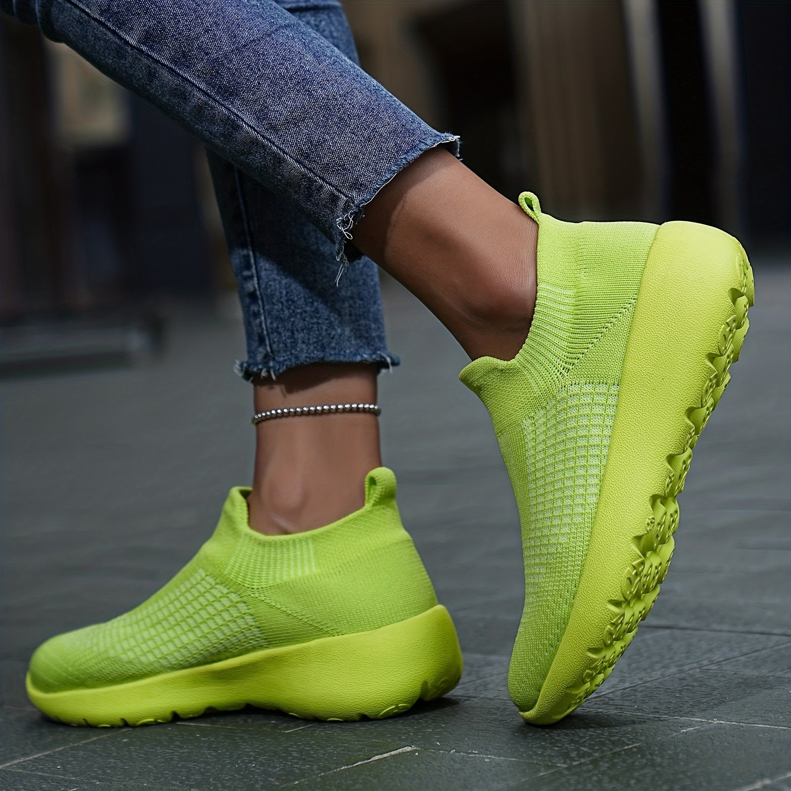 Thick Bottom Heighten Running Shoes Breathable Lightweight