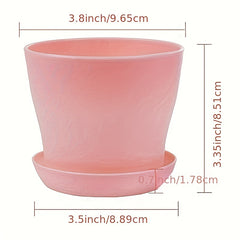 10pcs Plastic Planters Modern Decorative Gardening Containers for Home Garden