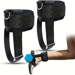 Adjustable Ankle Strap Dumbbell Lifting Foot Buckle Exercise Accessory