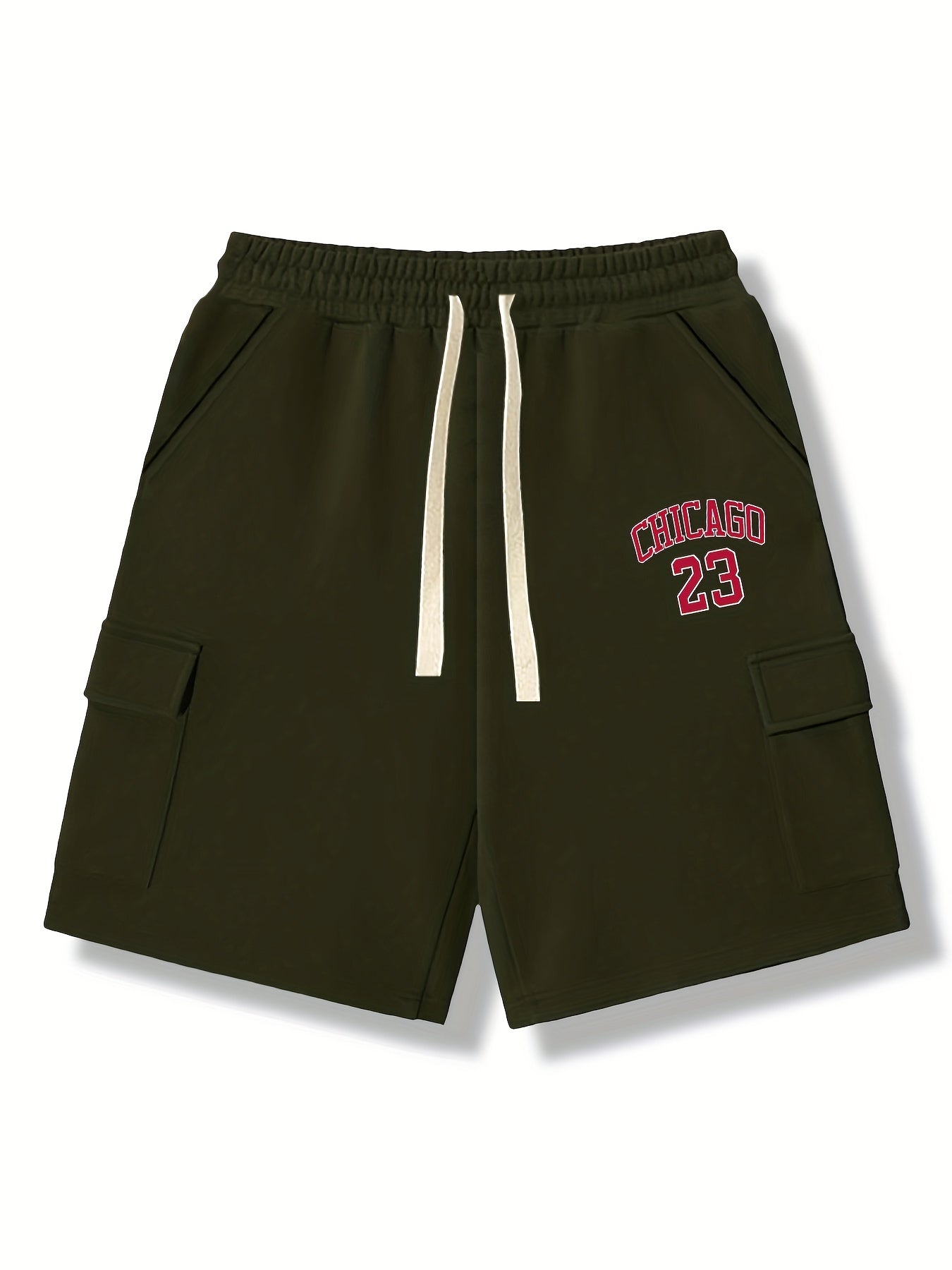 Men's Knee Long Chicago Graphic Shorts