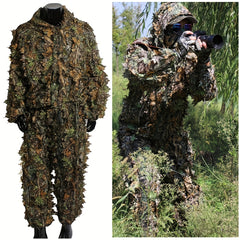 Camouflage Ghillie Suit for Halloween Jungle Shooting Airsoft