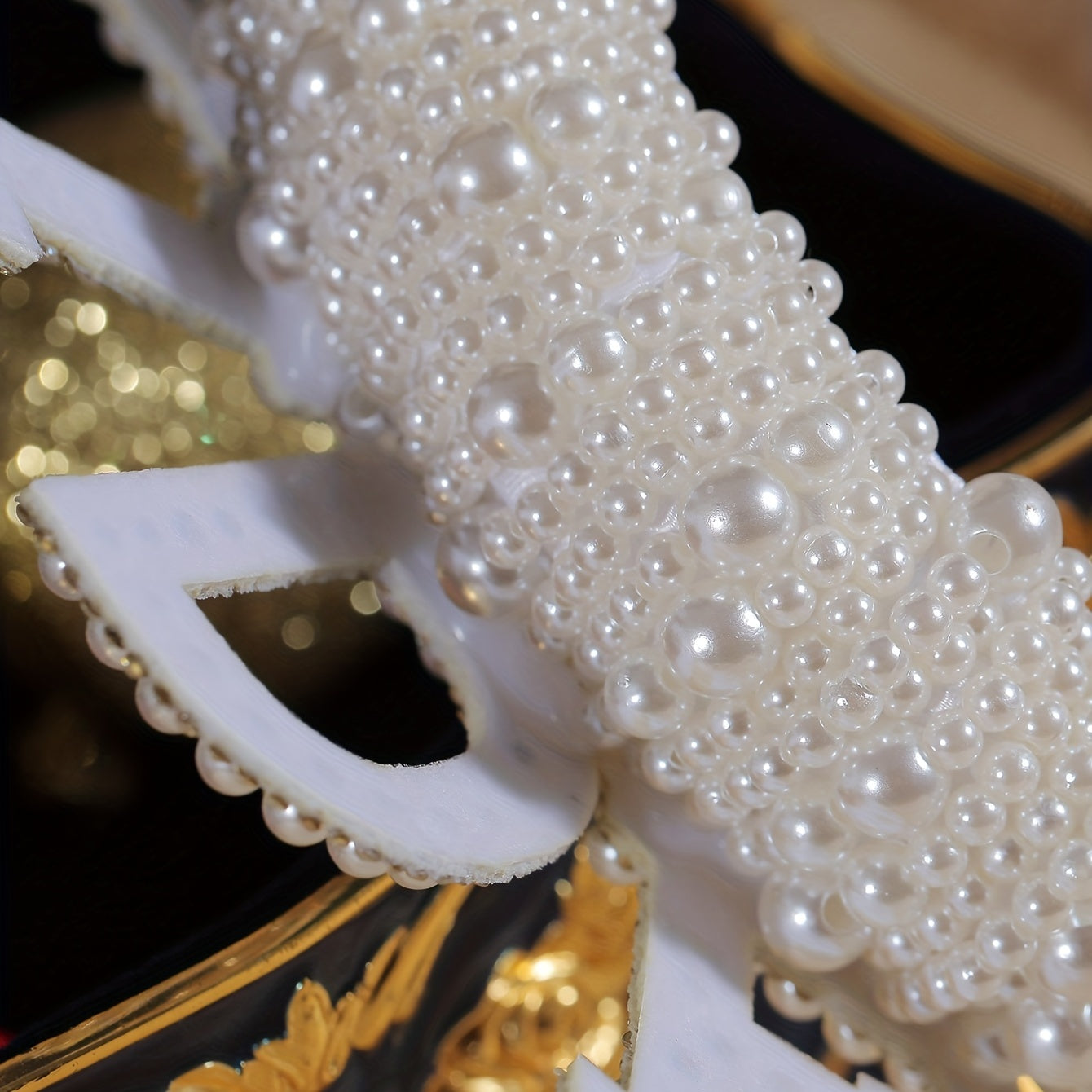 Faux Pearl Headband Vintage Bride Jewelry Bridal Hair Accessories