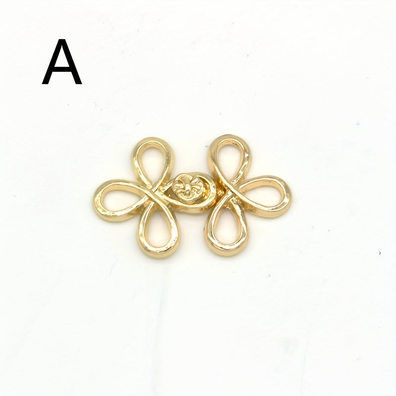 Four-leaf Clover Shawl Cloak Pair Button Hook