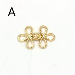 Four-leaf Clover Shawl Cloak Pair Button Hook