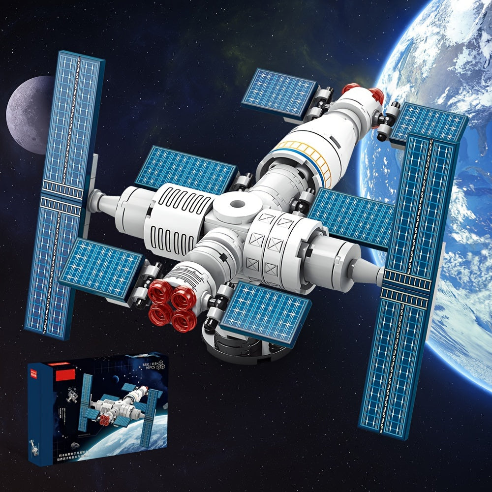 DIY Space Station Building Blocks Model Toy