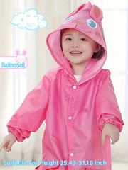 Kids Waterproof Animal Hooded Raincoat - Gift