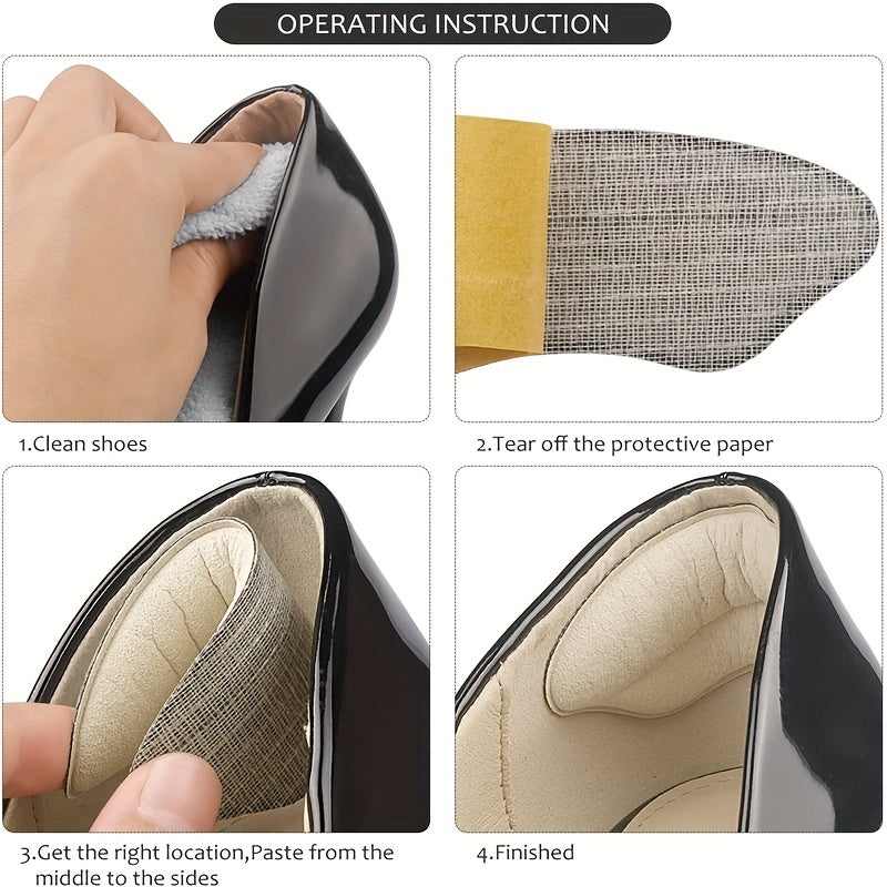 Women's High Heel Insole Adhesive Heel Pad Pain Relief Foot Care Insert