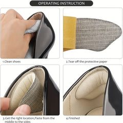 Women's High Heel Insole Adhesive Heel Pad Pain Relief Foot Care Insert