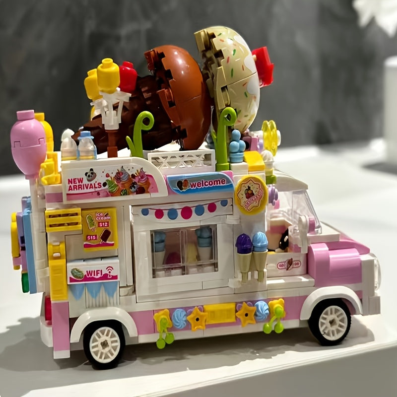 Vibrant Ice Cream Model Kit Building Blocks Educational Fun Ideal Gift