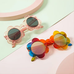 Kids Sunflower Sunglasses with Case