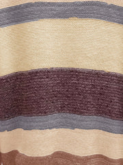 Colorblock Round Neck Long Sleeve Sweater