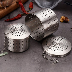 Stainless Steel Tea Strainer Infuser with Fine Mesh and Chain Hook