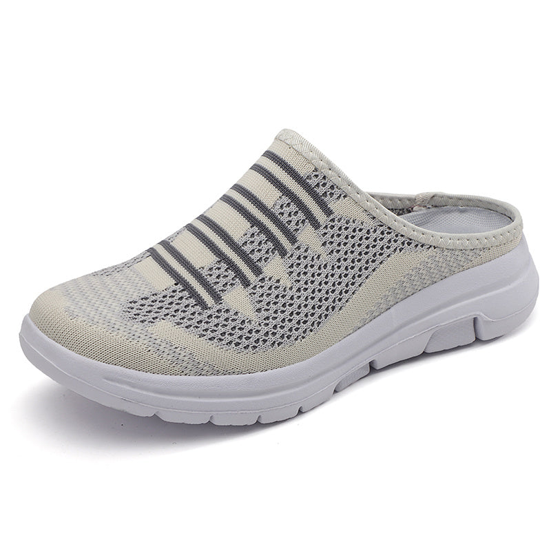 Mesh Breathable Slip on Shoes Contrast Soft Slippers Women's Footwear