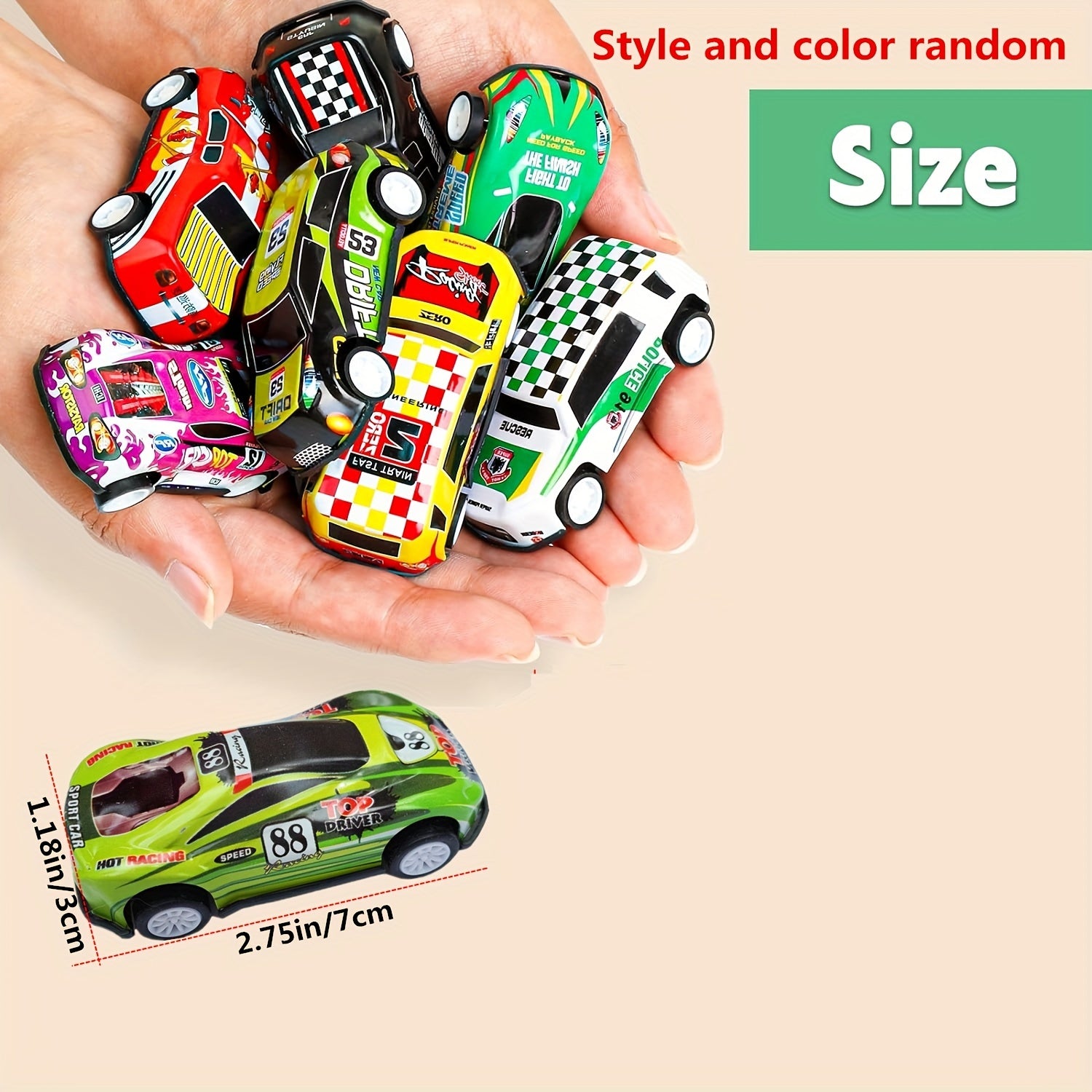 20pcs Pull Back Toy Cars Party Favors Mini Die Cast Race Cars Bulk Gift