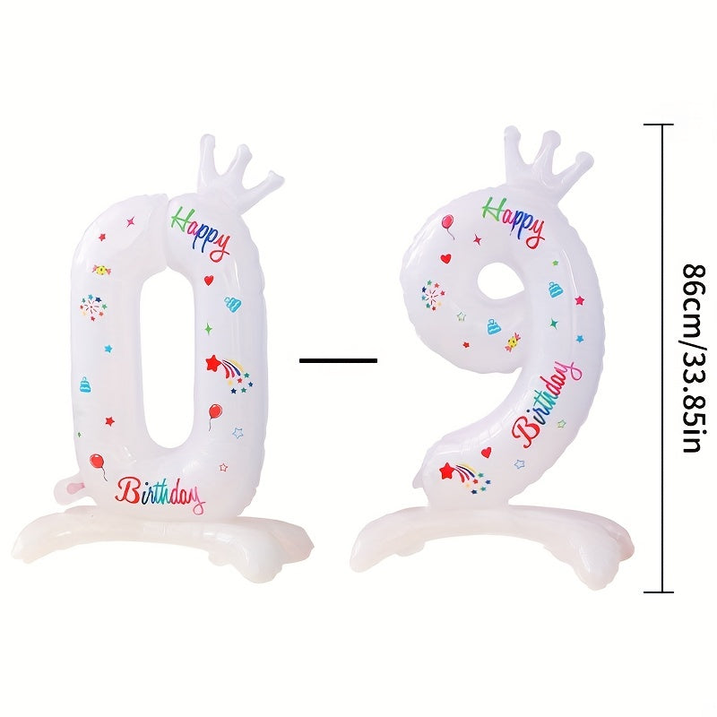 1pc Standing Number Balloon Picnic Activity Decoration Birthday Party