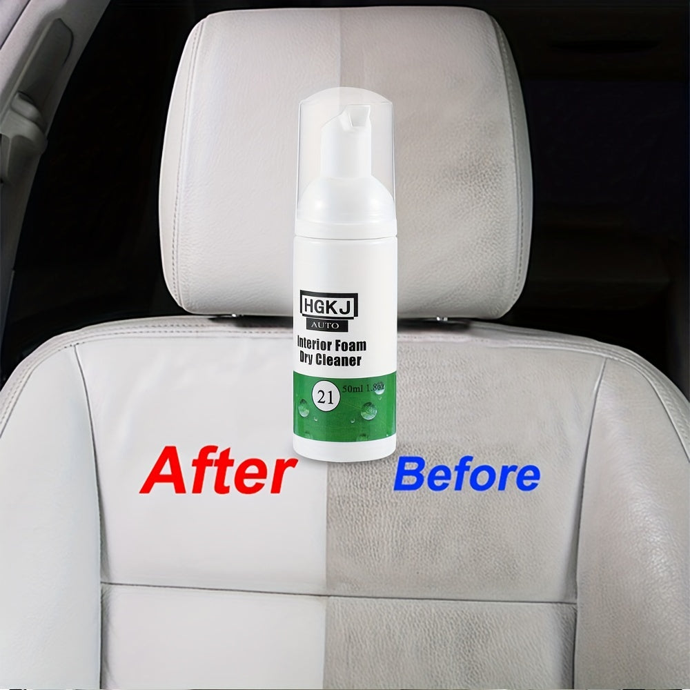50ml Car Interior Cleaning Foam Dry Cleaner - Dashboard Sofa Stains Dust Remover